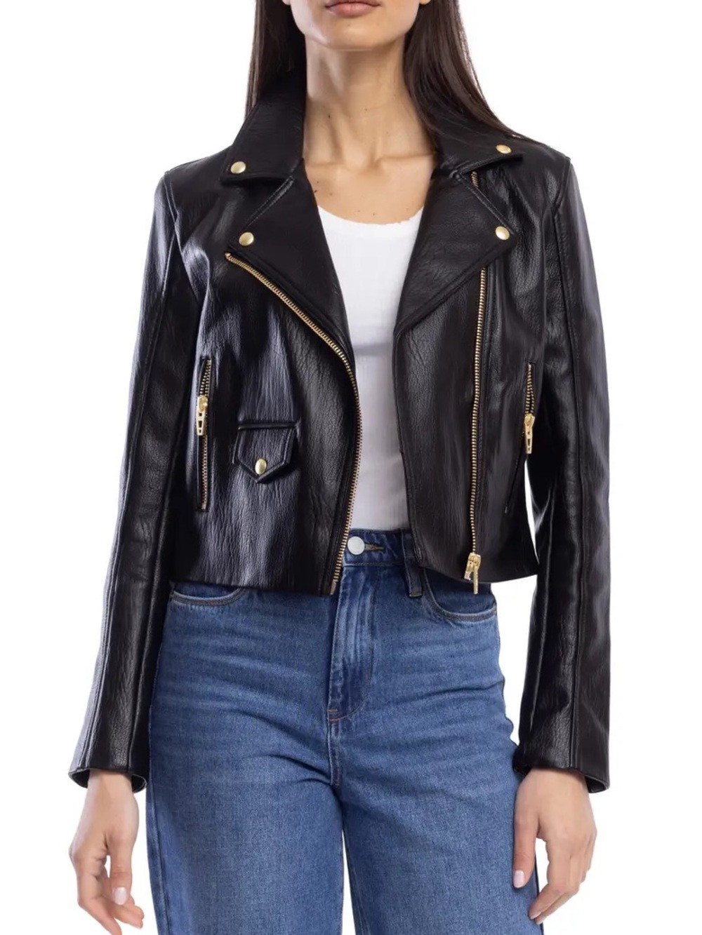 BLANKNYC Faux Leather Moto Jacket. Size M Women  #446
